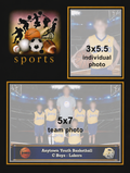 Rookie Package 1-3x5 Photo, 1-5x7 Photo, Cardboard Frame