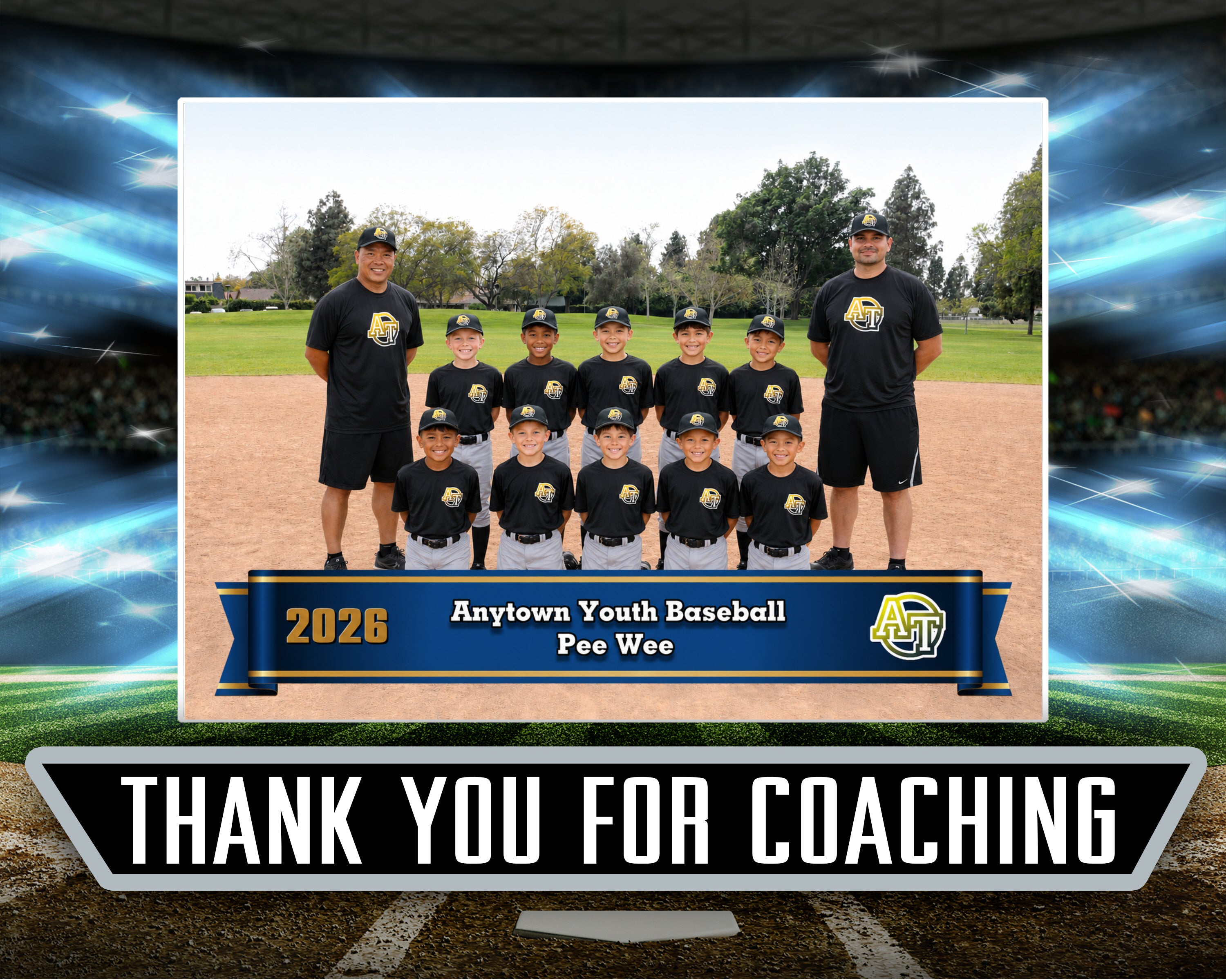 Coach Folio with 5x7 Team Photo